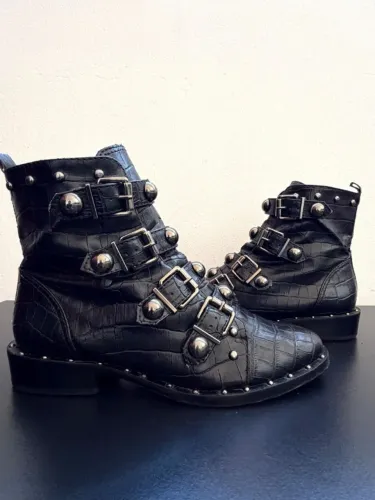 Bota Schutz Preta Tamanho 36 Croco