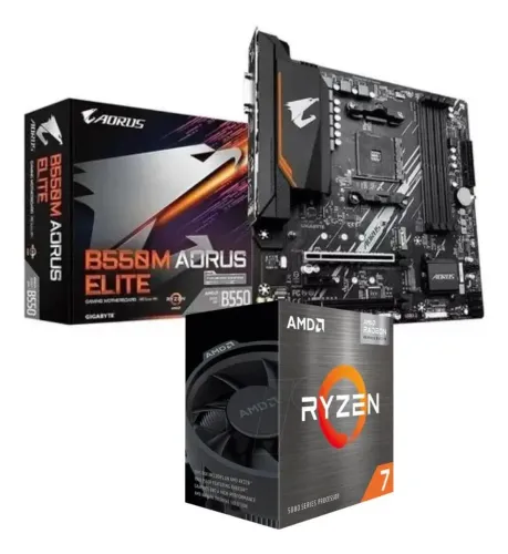 B550M Aorus elite + ryzen 7 5700 + 32gb memória ddr4