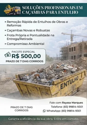 Locação caçambas