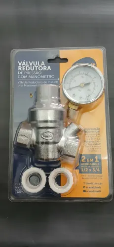 Válvula Redutora de Pressão c/ Manômetro.