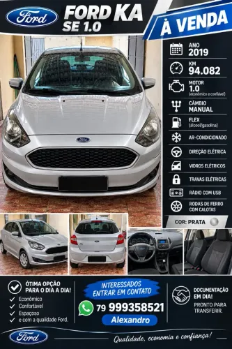Ford KA 1.0 Se/se Plus Tivct Flex 5P 2019