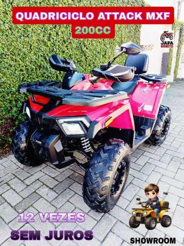 QUADRICICLO ATTACK MXF 200CC EM 12 VEZES SEM JUROS DIA DAS CRIANÇAS