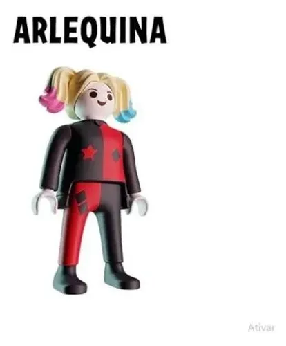 arlequina coleção kinder ovo playmobil 