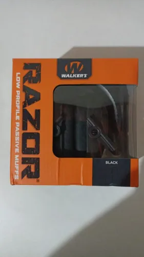 Abafador Ruídos Passivo WALKER´s Razor Slim Redução 27dB Tiro Caça Ajustável