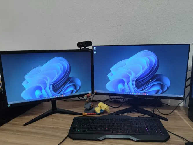 Setup Gamer Completo 2 Monitores + GTX 1660 SUPER - R$4.950