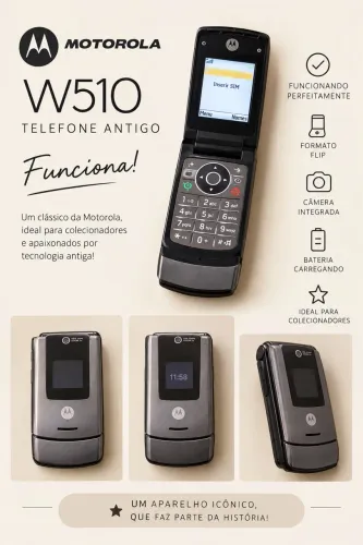 Telefone Antigo Motorola W510