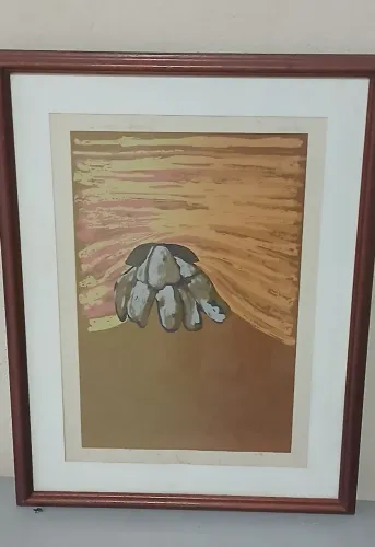Quadro de Parede Arte Moderna em Tons Terrosos