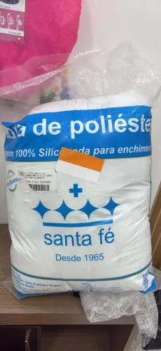 Enchimento fibra de poliéster siliconada 1kg Santa Fé