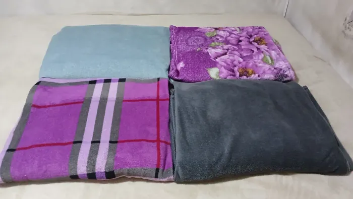 Kit 4 Mantas de Frio Estampadas Conservadas Casal Xadrez Rosa