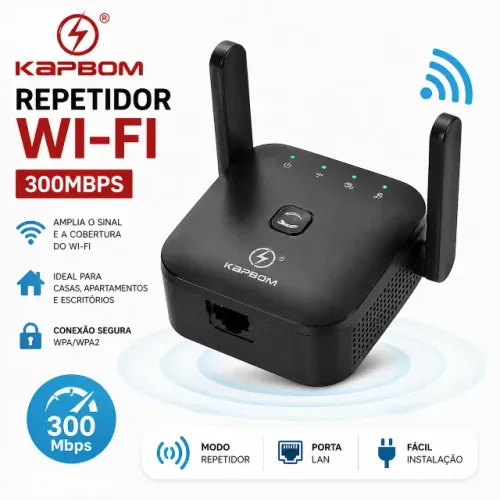 Repetidor Wifi 2 Antenas - 300MBPS Kapbom - KAX338