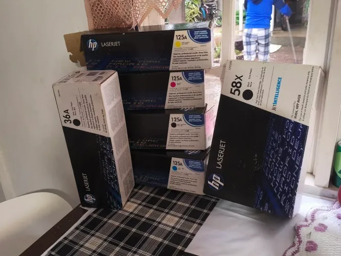 Lote com 6 Toners HP LaserJet Originais Lacrados - (Kit 125A + 58X + 36A)