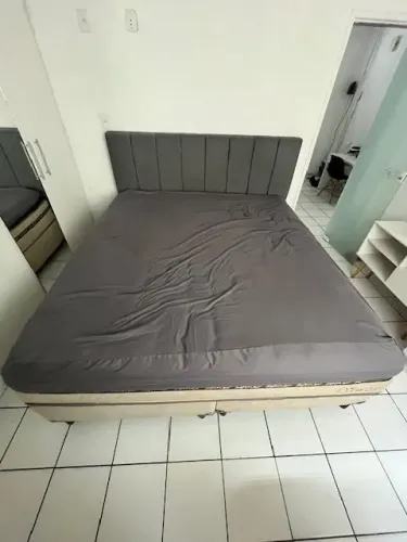 cama superking veneza + cabeceira