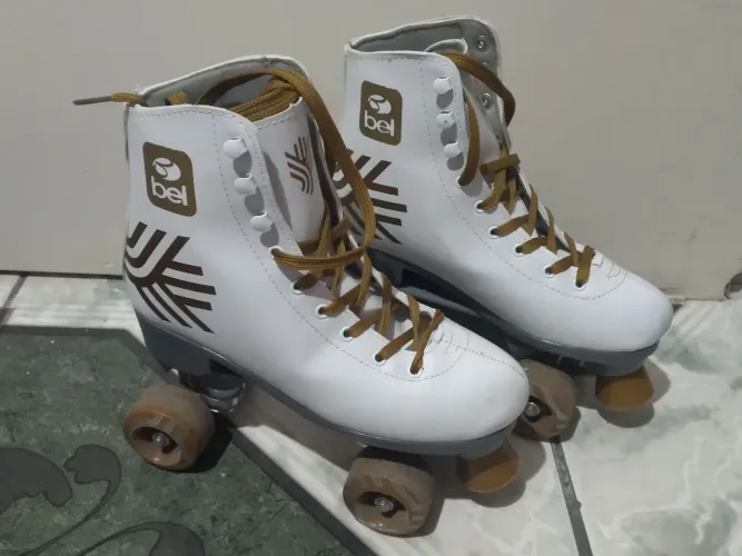 Patins bel quad branco tamanho 36