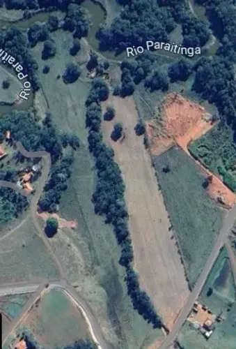 Sítio Único de 3 Alqueires Planos com Rio Paraitinga e Escritura - 72.600 m²- Cunha/SP