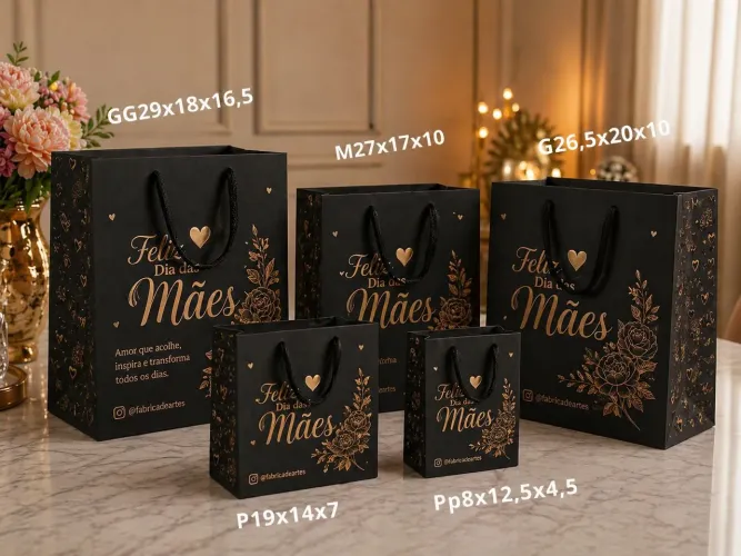 Sacolas personalizadas dia das mães