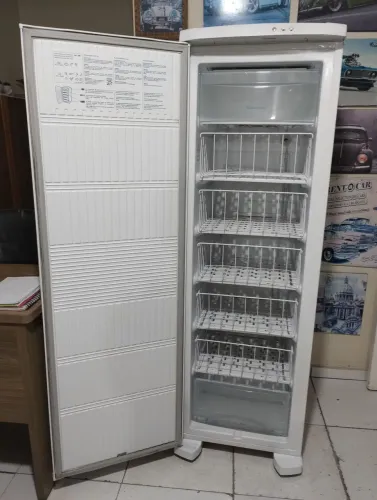 Freezer vertical Electrolux 260 litros 7 gavetas entrego ler anúncio