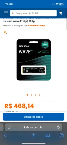 SSD NVME WAVE HIKSEMI ORIGINAL 256G