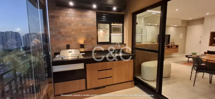Apartamento para venda com 55 metros quadrados com 1 quarto
