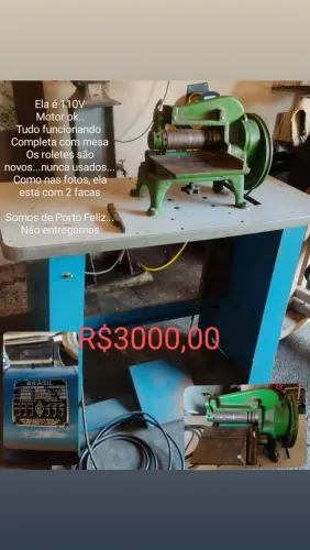 Máquina para cortar tiras de couro
