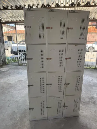 Armário de aço - 12 portas  - vestiário 