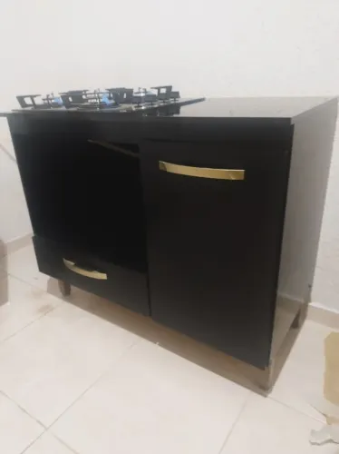 Kit Cooktop 4 Bocas Itatiaia + Balcão Fit para Cooktop e Forno - Pouco Uso