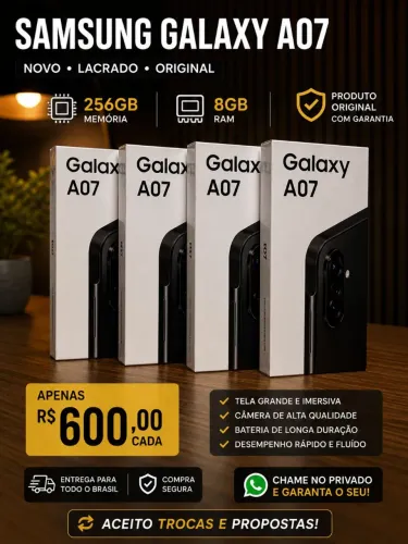 Galaxy a07 256 gigas 8,RAm