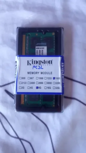 Memória Notebook Kingston 8gb DDR3 PC3L-12800s 1600mhz