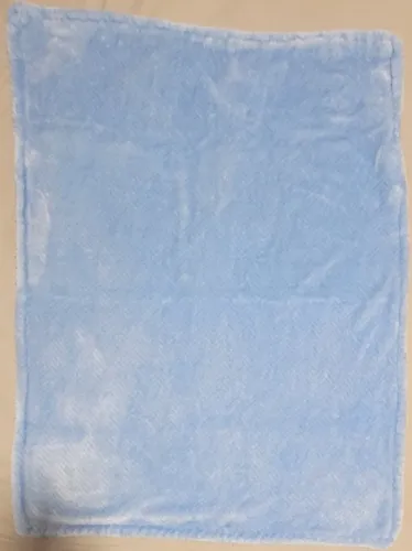 Cobertor azul felpudo 96 x 74cm