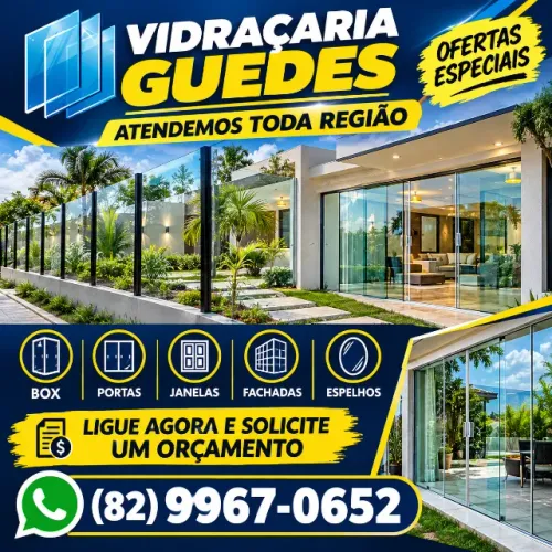 VIDRAÇARIA SOB MEDIDA - BOX, ESPELHOS, PORTAS E CORTINAS DE VIDRO