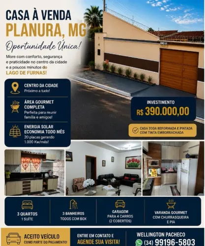 Oportunidade Única - Casa 3/4 sendo uma suíte e Área Gourmet