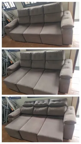 Conjunto de sofá 2 e 3 lugares.
