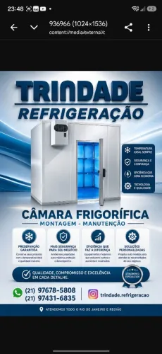 Manutenção de câmara fria / câmara frigorífica