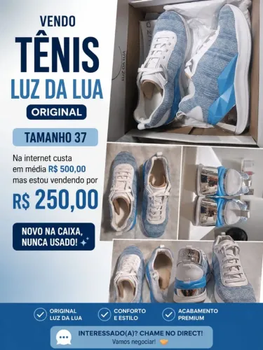 Lindo tênis Luz da Lua