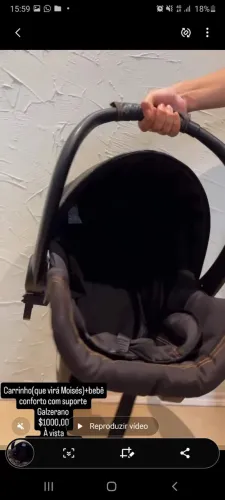 Carrinho bebê Galzerano Moisés