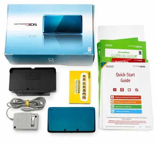 Nintendo 3ds Old Aqua Blue Cib Bloqueado- Envio Olx Pay