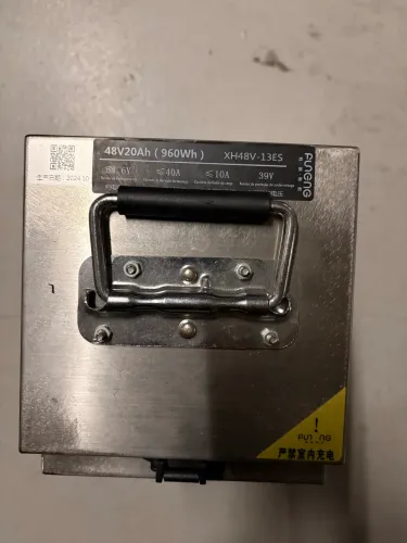 Bateria de lítio testada 