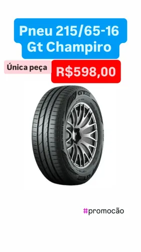 Pneu novo 215/65-16 Gt champiro 
