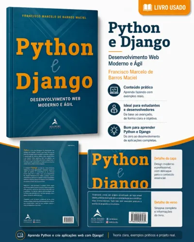 Livro Python e Django - Desenvolvimento Web - Alta Books