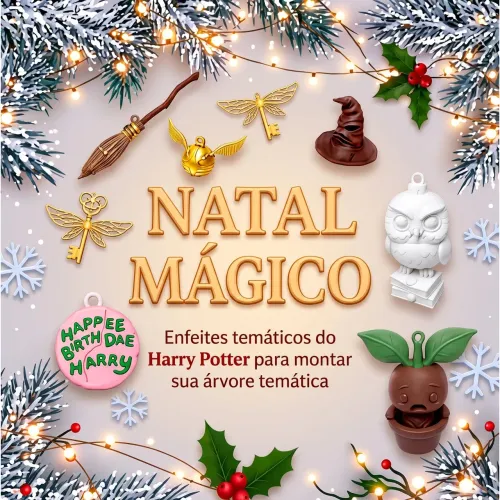 Enfeites Temáticos do Harry Potter para sua Árvore de Natal