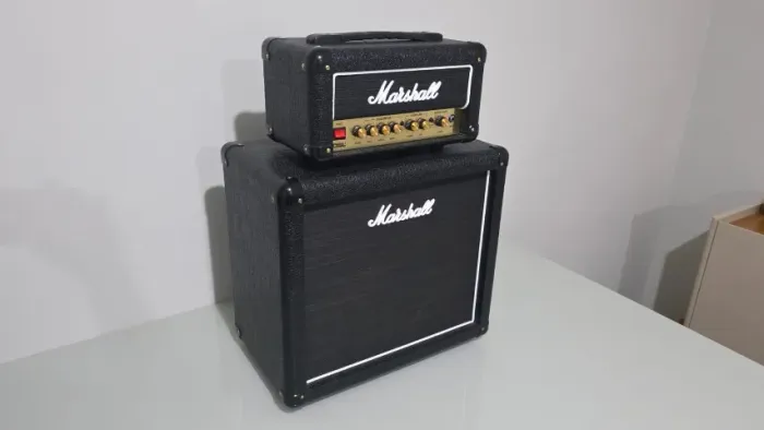 CABEÇOTE VALVULADO MARSHALL DSL1HR + GABINETE MARSHALL MX 112