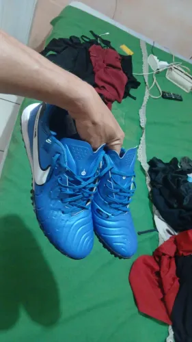 Chuteira nike tempo com amortecedor