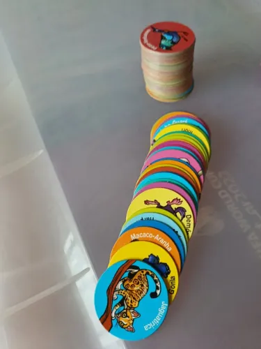 Coleção Zaps (Tazos) Ping Pong - Animais Em Extinção (Quase completa)