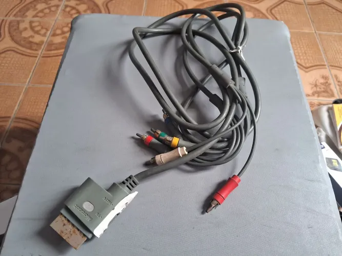 Cabo videocomponente para Xbox 360 fat ou Slim