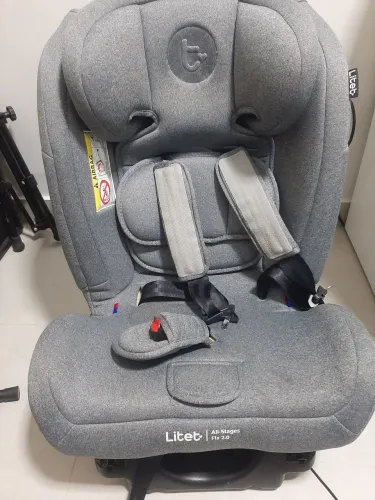 Cadeira Infantil Litet All Stages Fix 2 Isofix 0 a 36kg Cinza
