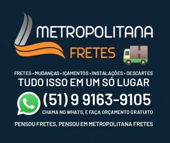Fretes, mudanças, içamentos, montagens, desmontagem e descartes.