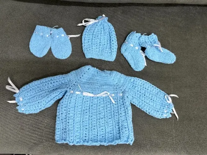 Conjuntinho de bebê RN - Azul