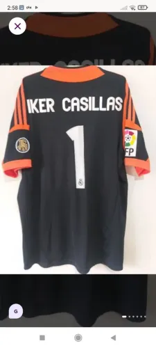 Camisa Real Madrid #1 Casillas Jogo Autografada Certificada