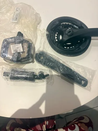 KIT PEDIVELA TRIPLO + PEDAIS DE ALUMÍNIO - NOVO!