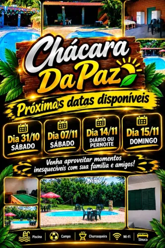 CHÁCARA - DISPONÍVEL PARA NATAL E ANO-NOVO!
