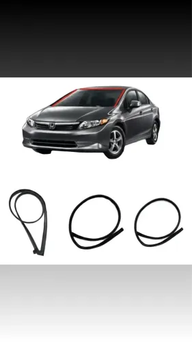 Borracha Guarnição Párabrisa Civic 2012 A 2016 Sup E Lateral